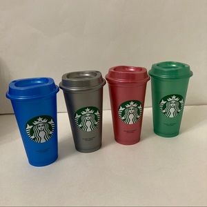 Starbucks Pearl Reusable Hot Cups Set
